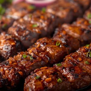 beef suya platter