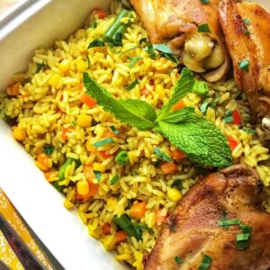 fried rice & chicken