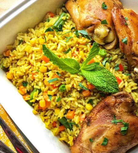 fried rice & chicken