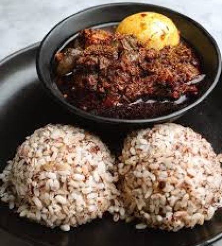 ofada rice & sauce
